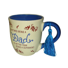 ARCHIES SOMETHING BEING A DAD IS BETTER THAN BEING A SUPERHERO CLASSIC RELATIONSHIP COFFEE MUG GIFT FOR ALL OCCASION 400 ML