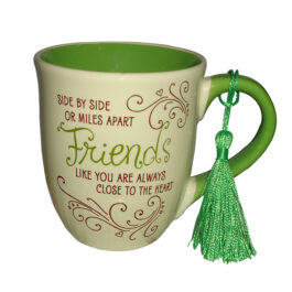 Archies Side By Side Or Miles Apart Friends Classic Relationship Ceramic Tea / Coffee Mug 400Ml