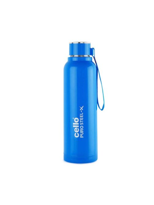 CELLO PURO STEEL - X BENZ 900 INNER STAINLESS STEEL WATER BOTTLE - BLUE