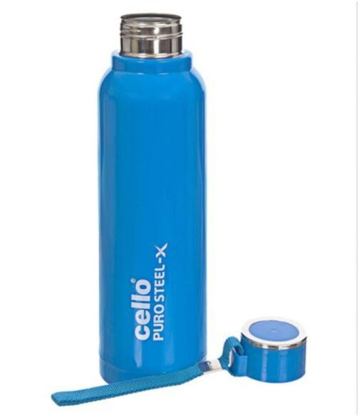 CELLO PURO STEEL - X BENZ 900 INNER STAINLESS STEEL WATER BOTTLE - BLUE - Image 2