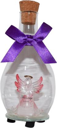 ARCHIES FRIENDSHIP IS A GIFT GLASS BOTTLE QUOTATION Decorative Bottle  (Pack of 1)