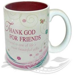 ARCHIES THANK GOD FOR FRIEND COFFEE MUG BEAUTIFUL GIFT FOR BIRTHDAY ETC Ceramic Coffee Mug  (400 ml)