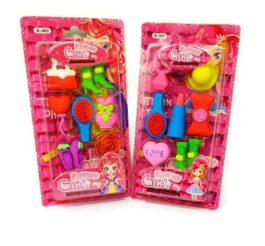 FASHION GIRL ACCESSORY PACK OF 2 MAKEUP ERASERS SET