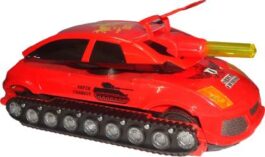 SUPER CHARIOT DISTORTION TRANSFORMATION TOY TANK CAR WITH MUSIC & LIGHT