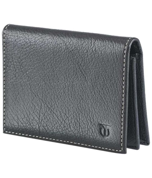 TITAN BLACK BIFOLD LEATHER CASUAL CARD HOLDER WALLET TW156LM1BK