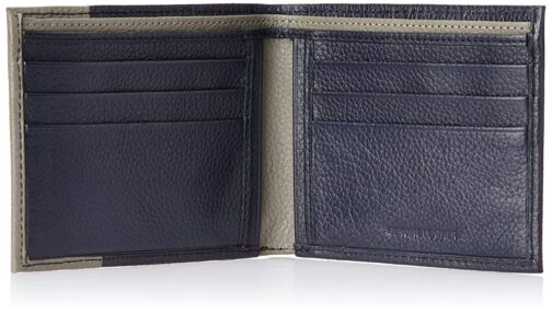 TITAN NAVY & GRAY BIFOLD LEATHER CASUAL WALLET TW174LM1BU - Image 2