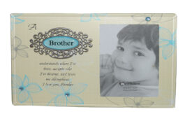 Archies Glass Photo Frame With Quotation For Your Brother