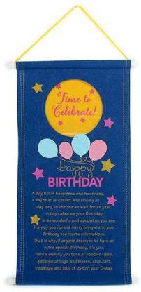 ARCHIES HAPPY BIRTHDAY MESSAGE PICTURE SCROLL POSTER  (Blue)