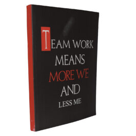 Team Work Means More We And Less Me Corporate Notebook