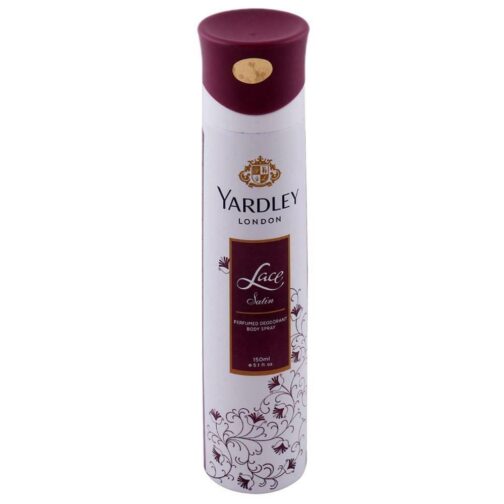 YARDLEY LONDON LACE SATING PERFUMED DEODORANT BODY SPRAY 150ML