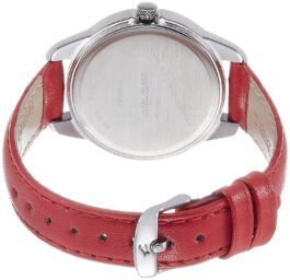 FASTTRACK SILVER DIAL RED LEATHER STRAP WATCH FOR GIRLS  6129SL01
