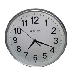 TITAN CONTEMPORARY WHITE NUMBER DIAL WITH SILENT SWEEP TECHNOLOGY WALL CLOCK (30 X 30 cm)