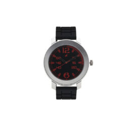 FASTRACK ANALOG BLACK & RED DIAL SILICON STRAP WATCH FOR BOYS 3121SP02
