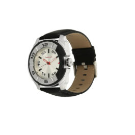 FASTRACK MOTORHEADS SILVER DIAL ANALOG LEATHER STRAP WATCH FOR MEN 3150KL01