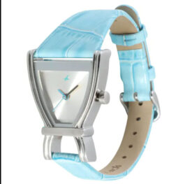 FASTRACK ANALOG WHITE DIAL LEATHER STRAP WATCH FOR GIRLS 6095SL01
