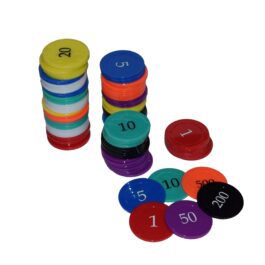 DELUXE RUMMY COUNTERS INTERLOCKING CONTAIN 120 COUNTERS