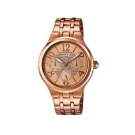 CASIO PINK GOLD ANALOG WATCH FOR WOMEN SHE-3808PG-9AUDR (SX155)