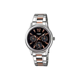 CASIO ENTICER TWO-TONE MULTI-DIAL WOMEN’S WATCH LTP-2085RG-1AVDF – A846