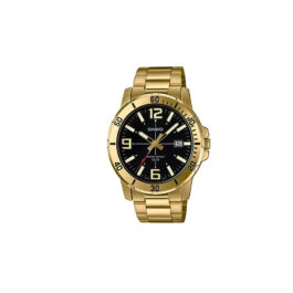 CASIO ENTICER GOLD ANALOG WATCH FOR MEN MTP-VD01G-1BVUDF A1367
