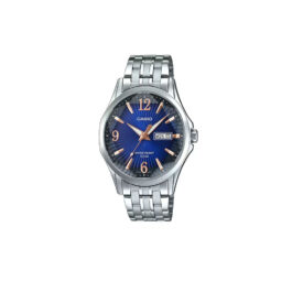 CASIO ANALOG CUT GLASS BLUE DIAL WATCH FOR MEN MTP-E120DY-2AVDF – A1557