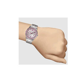CASIO ENTICER SILVER ANALOG PINK SPARKLE DIAL WOMEN WATCH LTP-1359D-4AVDF – A809