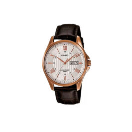 CASIO ENTICER BROWN LEATHER MEN’S WATCH MTP-1384L-7AVDF – A882