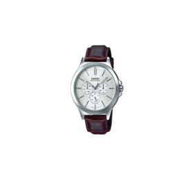 CASIO ENTICER MULTI DIAL BROWN LEATHER STRAP WATCH FOR MEN’S MTP-V300L-7AUDF – A1177