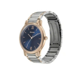 SONATA BEYOND GOLD BLUE DIAL ANALOG WATCH FOR MEN 7128KM01