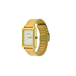 SONATA WHITE DIAL GOLDEN STAINLESS STEEL STRAP WATCH FOR MEN 7078YM01