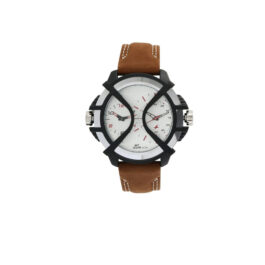 FASTRACK ANALOG BROWN LEATHER STRAP MEN WATCH 38016PL02