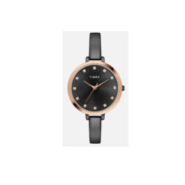 TIMEX BLACK ROUND DIAL WOMEN’S WATCH TWEL12823