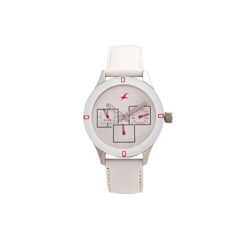 FASTRACK WHITE STRAP WOMEN WATCH 6078SL10 - Image 2