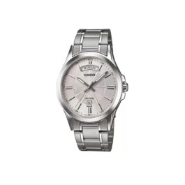 CASIO ENTICER SILVER ANALOG MEN’S WATCH A841