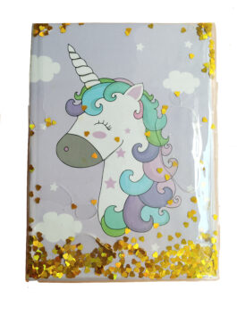 SPARKLE WATER UNICORN NOTEBOOK DIARY