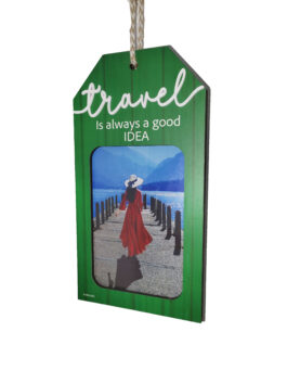 ARCHIES WOODEN RECTANGLE TRAVEL PHOTO FRAME