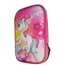 3D SQUARE UNICORN PENCIL CASE BOX